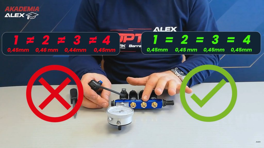 Калибратор для измерения хода поршня форсунок ALEX