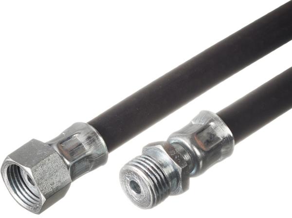 Шланг гибкий (черный) с элементами 1/2" г/ш 1.0 м ГАЗ