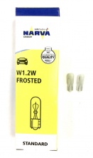 Лампа накаливания NARVA матовая W1.2W