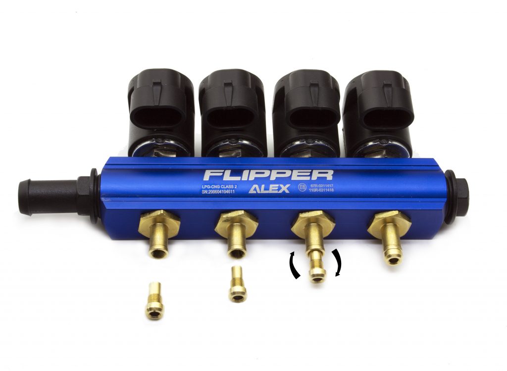 Газовые форсунки ALEX FLIPPER 4 цил.